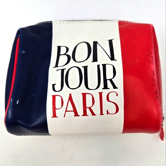 DISNEY PARKS WDW NAVY BLUE CANVAS TOTE BAG MICKEY MOUSE & PARIS BAG LOT 3 TRAVEL - Picture 8 of 16